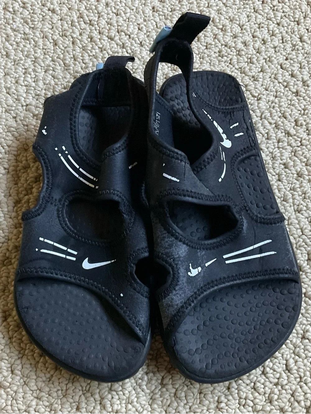 Nike Black Kids Sport Sandals Size 1